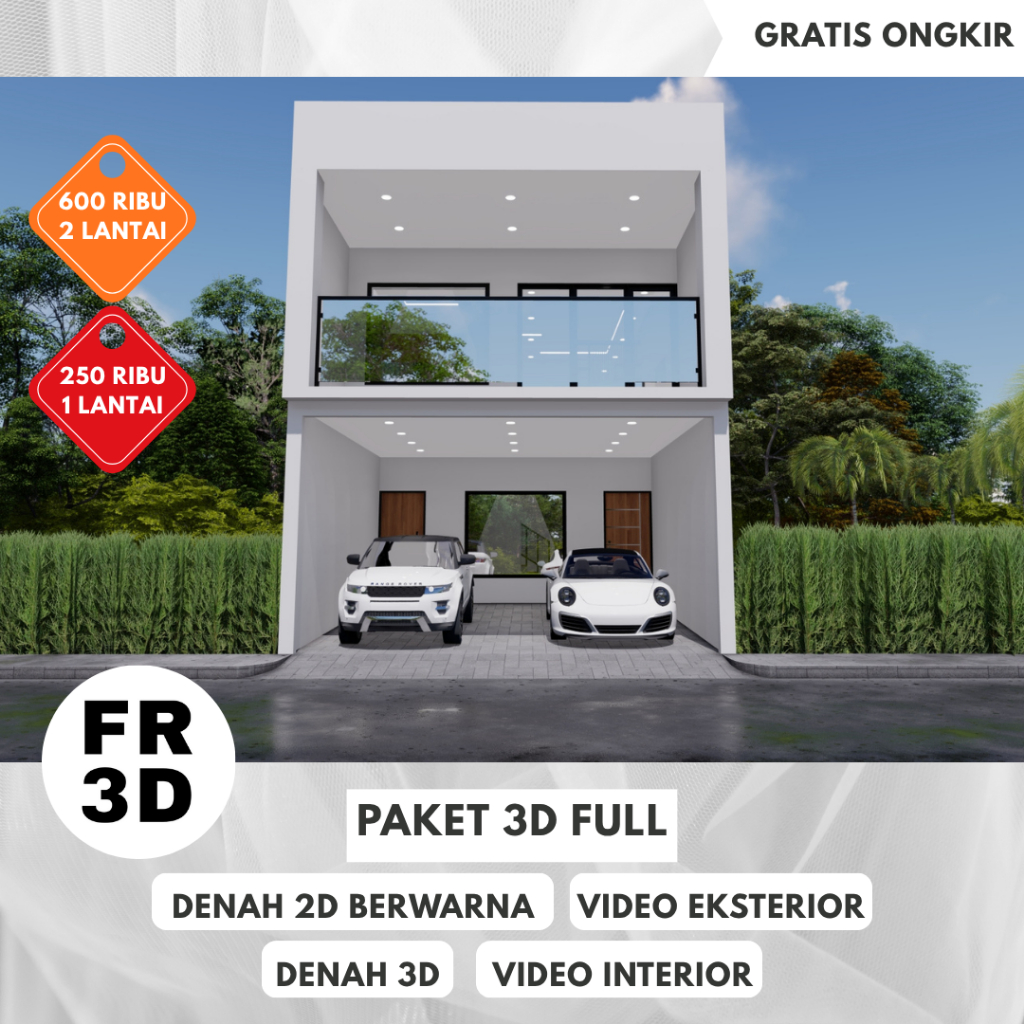 Desain Rumah 3D Eksterior Interior Animasi | Desain Rumah 3D Eksterior Interior Render