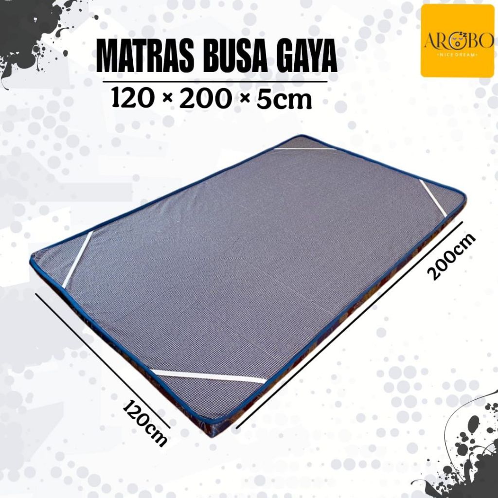 AROBO Matras Protector busa Gaya 120 x 200 x 5 cm Topper Kasur Spring Bed