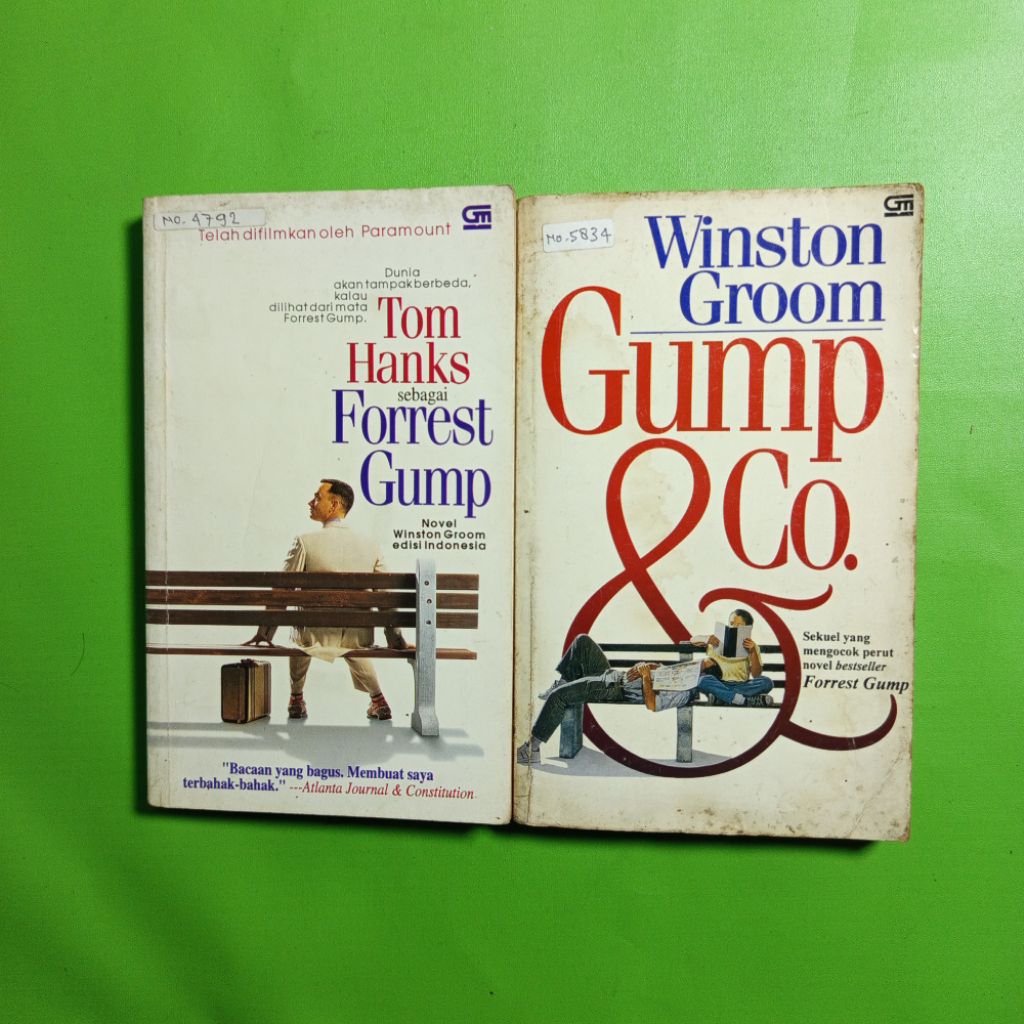 Novel Forrest Gump dan Gump & Co. - Winston Groom [Satu Set, Bahasa Indonesia]