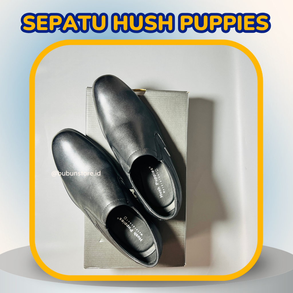 (PRELOVED) Sepatu Kerja / Pesta Pria Merek Hush Puppies LOKKA SLIP ON