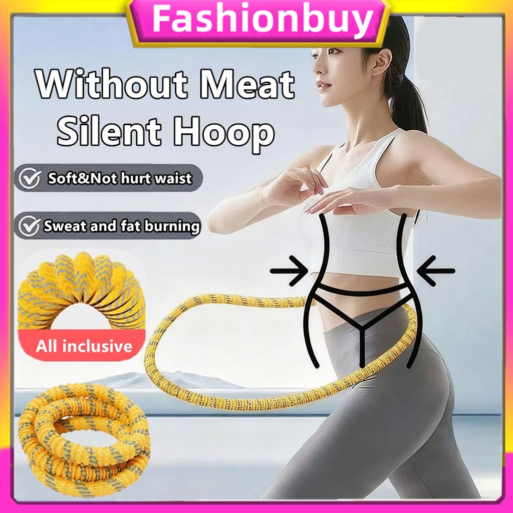 Silent Soft Hula Hoop – Hula Hoop Lembut Portable untuk Olahraga & Pembakar Lemak, Cocok untuk Dewas