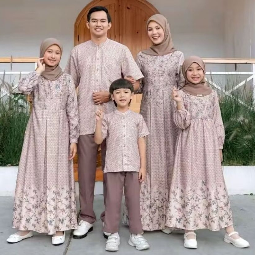 Sarimbit Ethica Seply Terbaru 2026/Sarimbit Tenara Deep Caramel/Sarimbit Keluarga Seply/Couple Lebar