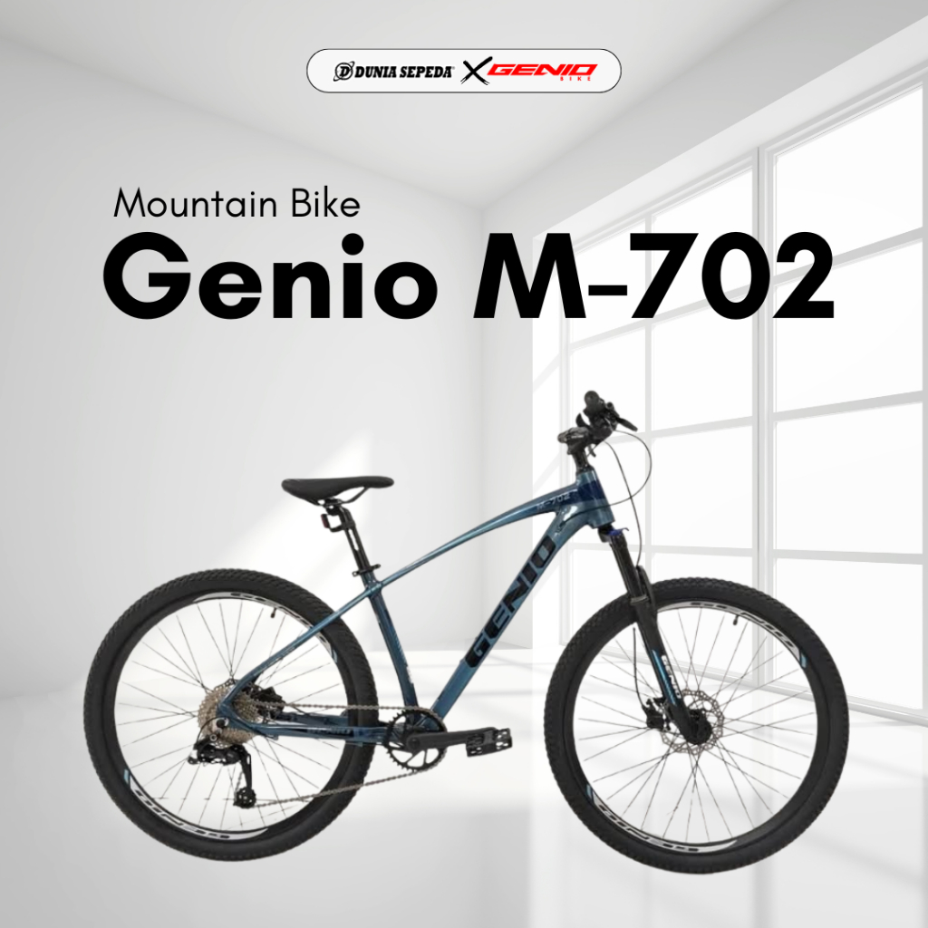 SEPEDA GUNUNG MTB 27.5 GENIO M702 ALLOY 10 SPEED.