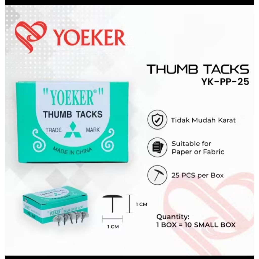 Paku Pines / Thumb Tacker /Paku Payung / Paku Mading / Paku Tindis