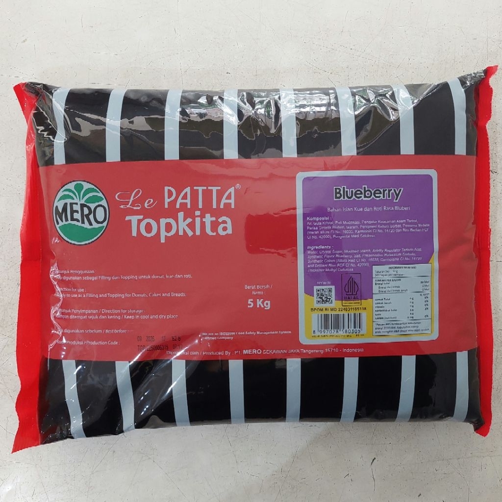 Mero lepatta topkita selai BLUEBERRY 5 KG | lepatta selai blueberry | selai lepatta | selai blueberr