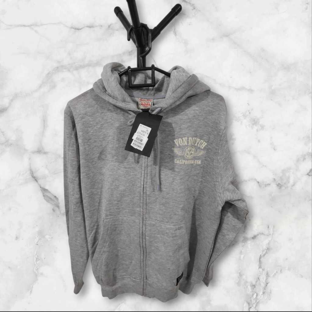 Hoodie Von Dutch 0883 Unisex Original | Hoodie Lengan Panjang Pria Wanita Branded Mall