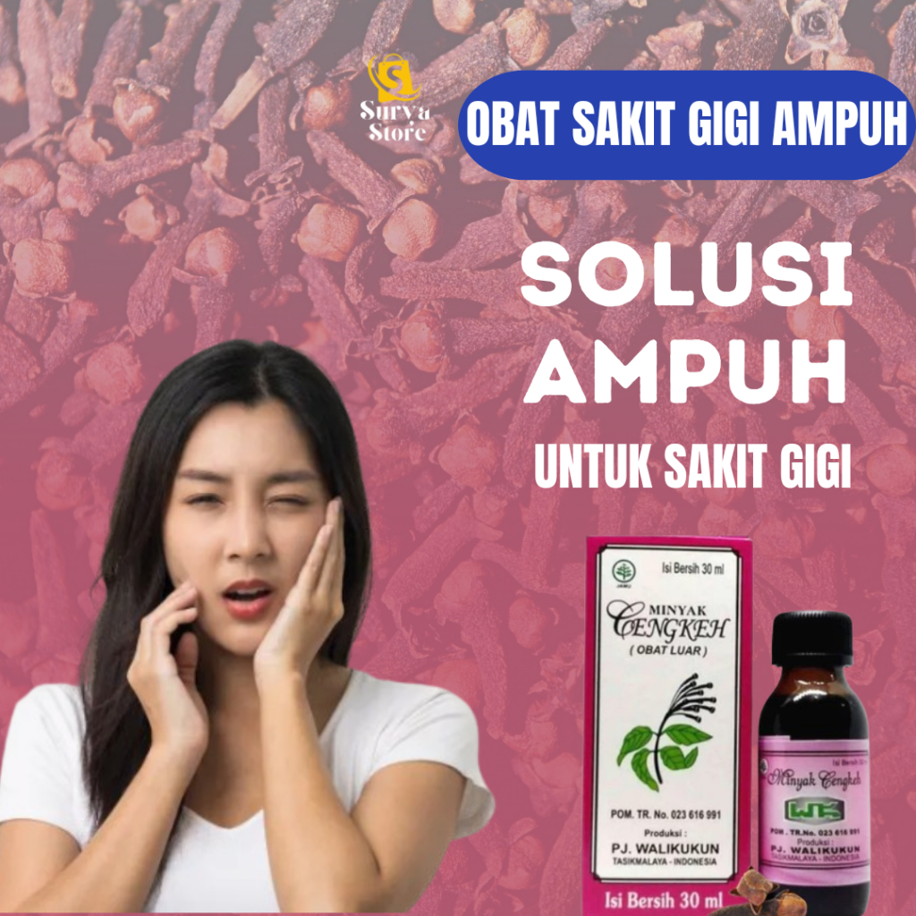 Obat Sakit Gigi Berlubang Ampuh Minyak Cengkeh Murni Obat Sakit Gigi Semprot Penghancur Perontok Gig