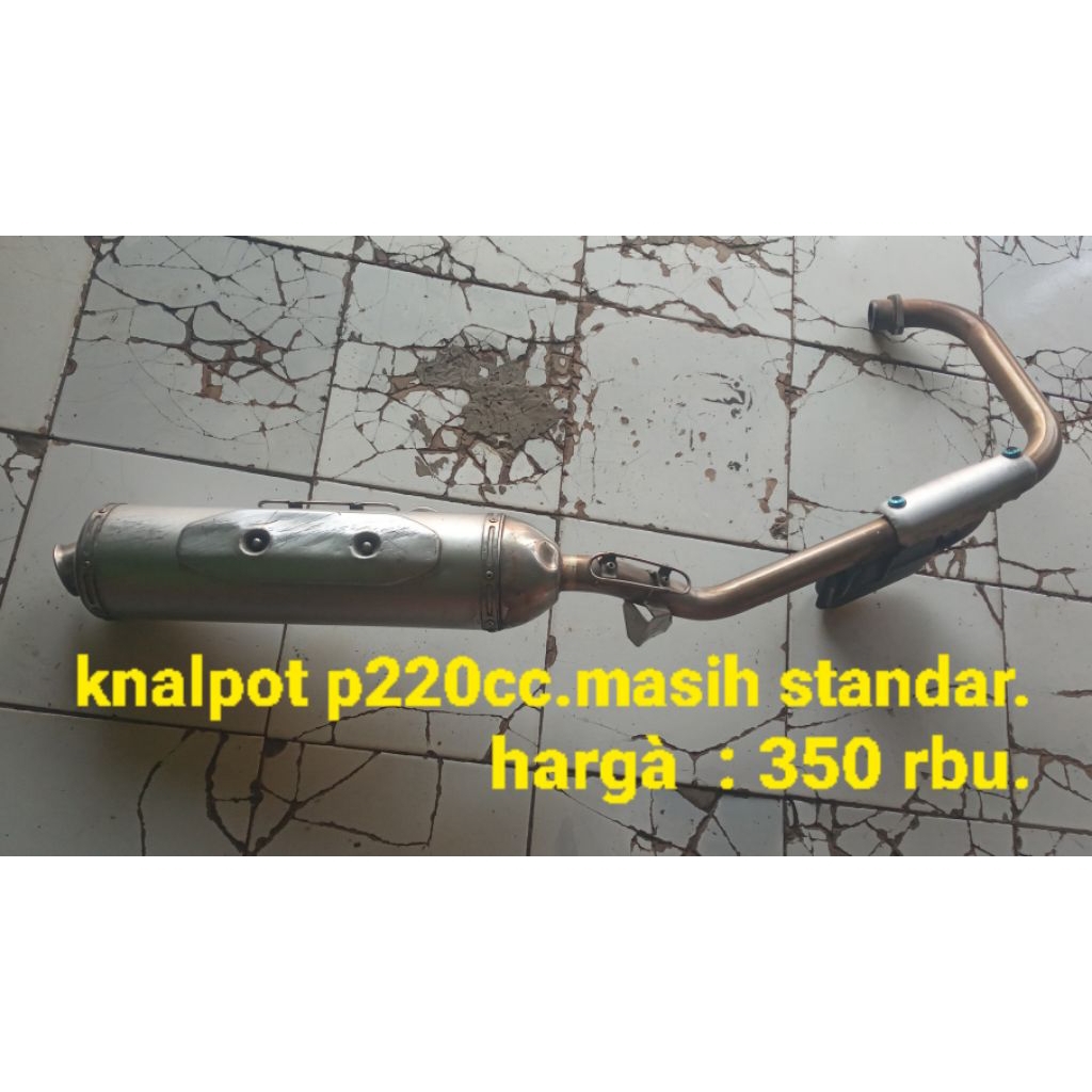 KNALPOT ORIGINAL CABUTAN MOTOR PULSAR 220 CC..masih standar