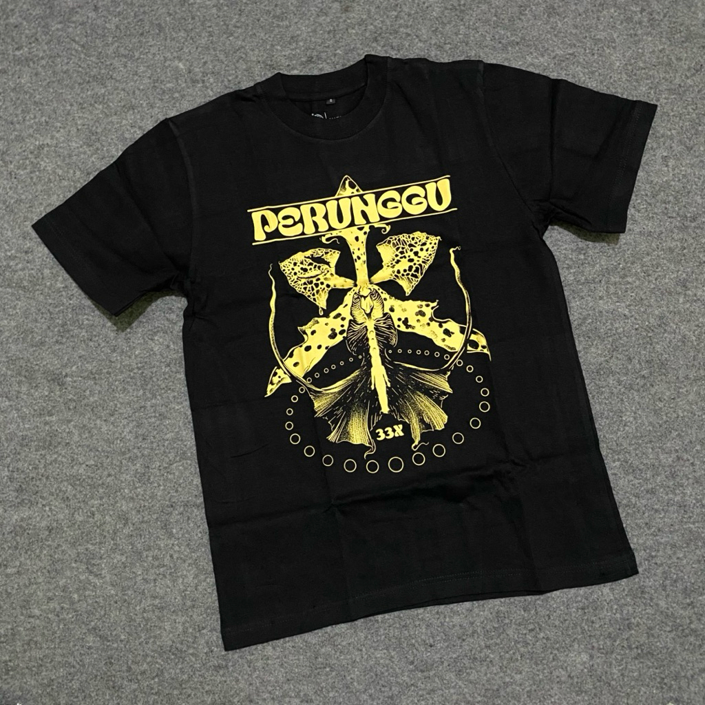 Perunggu - 33x Official Kaos Band Hitam