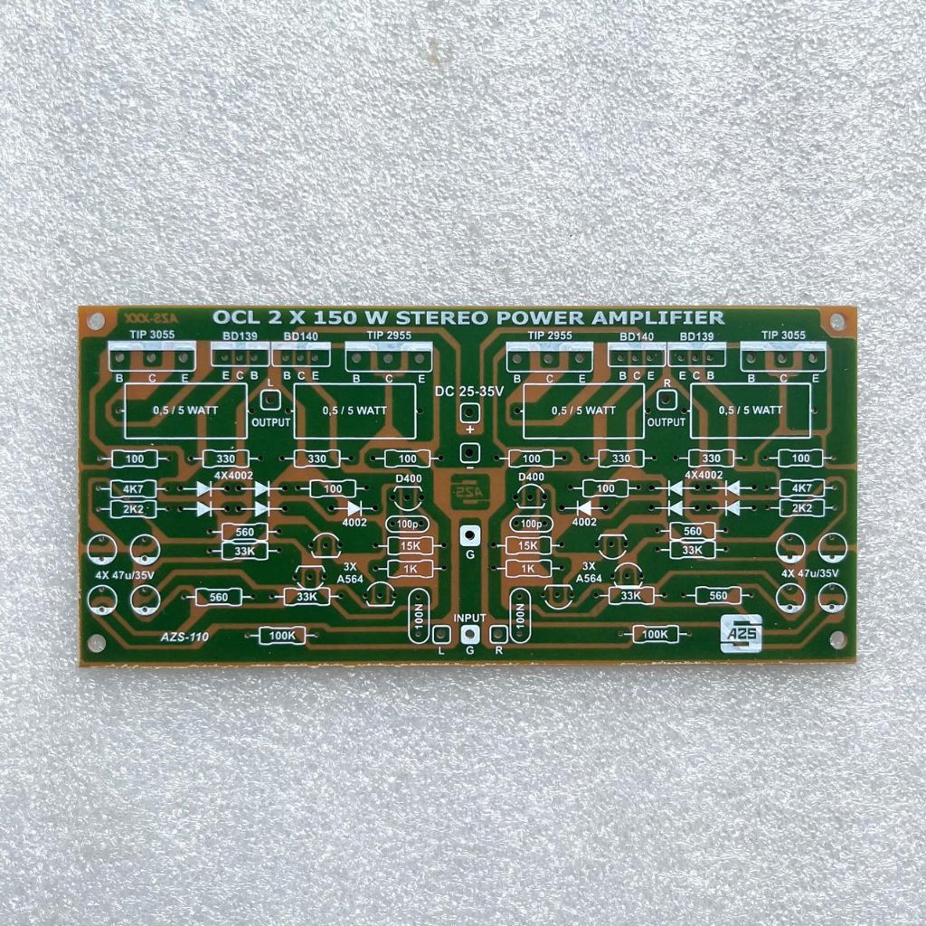 PCB Driver Power OCL 150 Watt Stereo