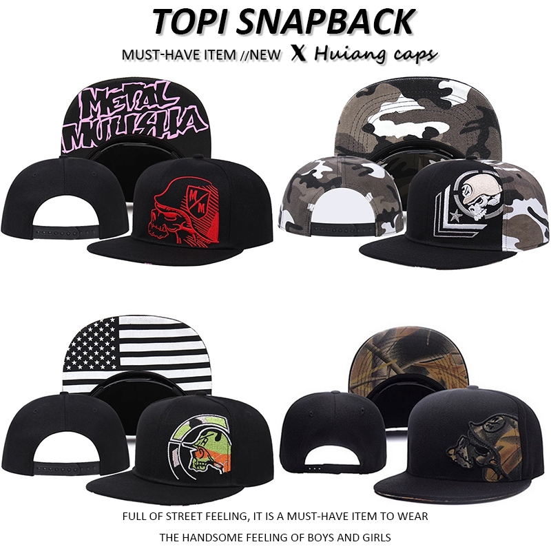 New Topi Snapback Metal Mulisha Bordir Gaya Street hiphop baseball cap fashion distro pria wanita