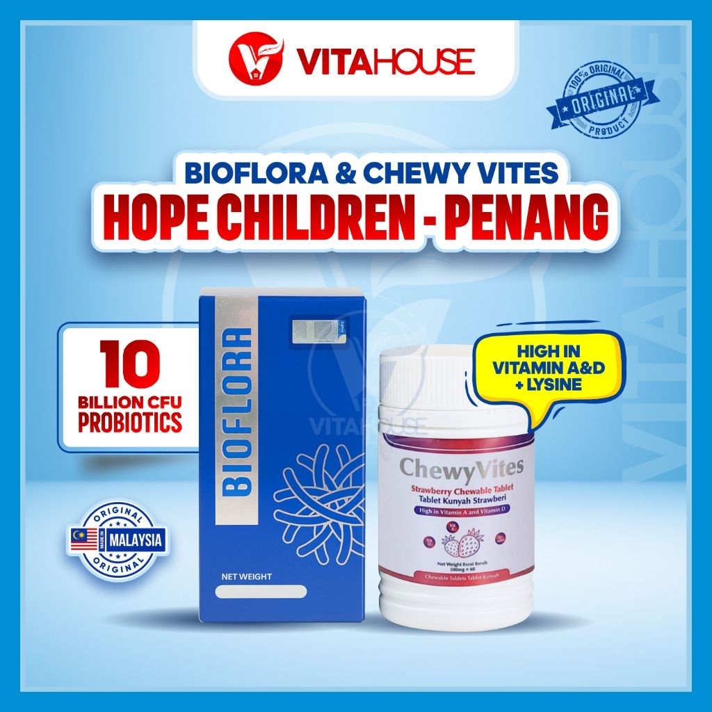BIOFLORA PROBIOTIK dan CHEWYVITES - HOPE CHILDREN