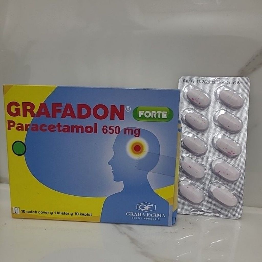 Grafadon Forte Paracetemol 650mg 1 Strip 10 Kaplet