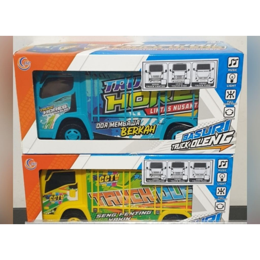 Mainan mobil truk oleng viral
