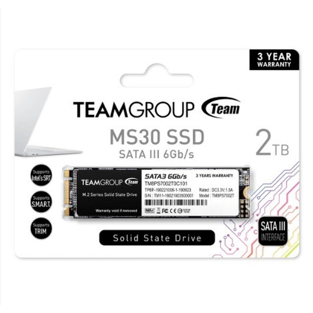 TEAMGROUP MS30 2TB with SLC Cache 3D NAND TLC M.2 2280 SATA III - SSD