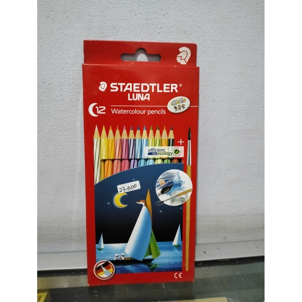 Staedtler Luna 12 Watercolour Pencils/Pensil Warna Staedtler Luna isi 12 Warna