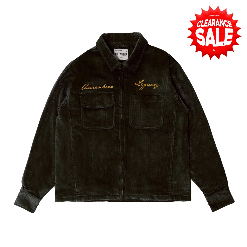 Queenbeer - Corduroy Jacket Maveric Green