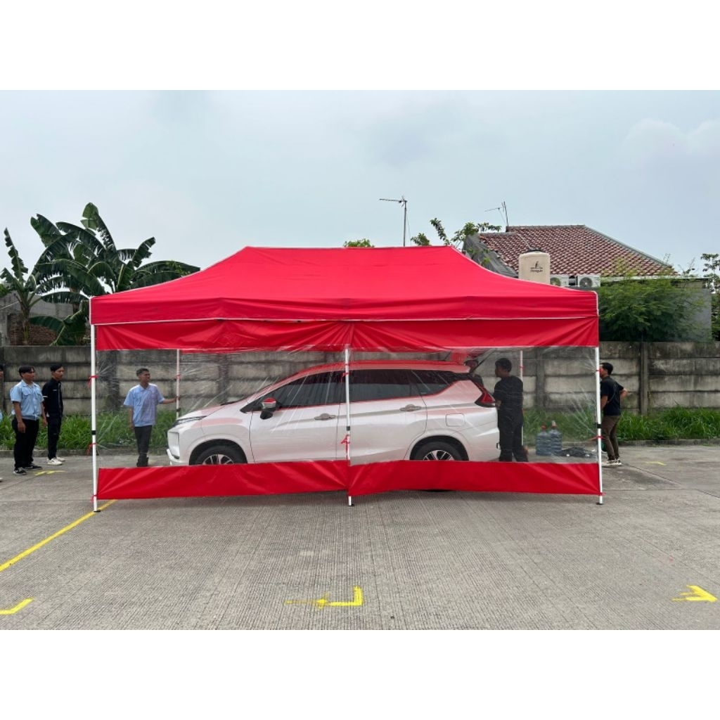 TENDA LIPAT UKURAN 3X6 + DINDING 3 SISI MIKA