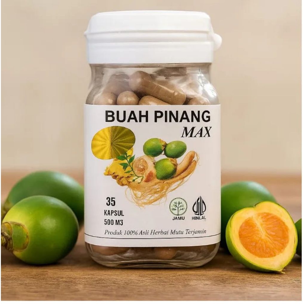 kapul herbal buah pinang muda max asli, ampuh untuk penambah vitalitas pria