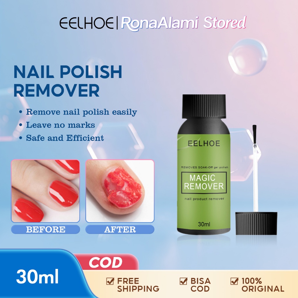 EELHOE 30ml Gel Penghapus Cat Kuku Yang Mudah Meledak Gel Penghapus Cat Kuku Gel Penghapus Cat Kuku 