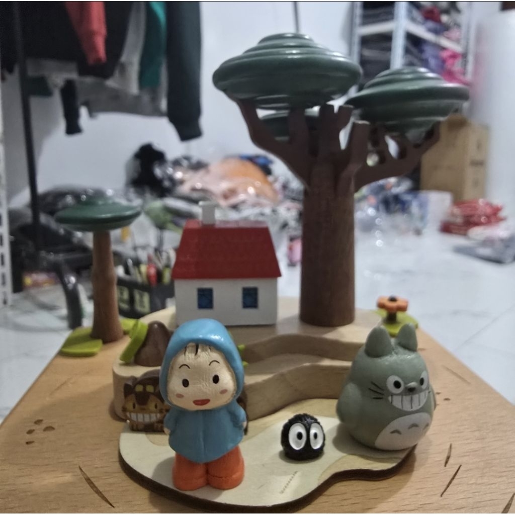 music box totoro wood