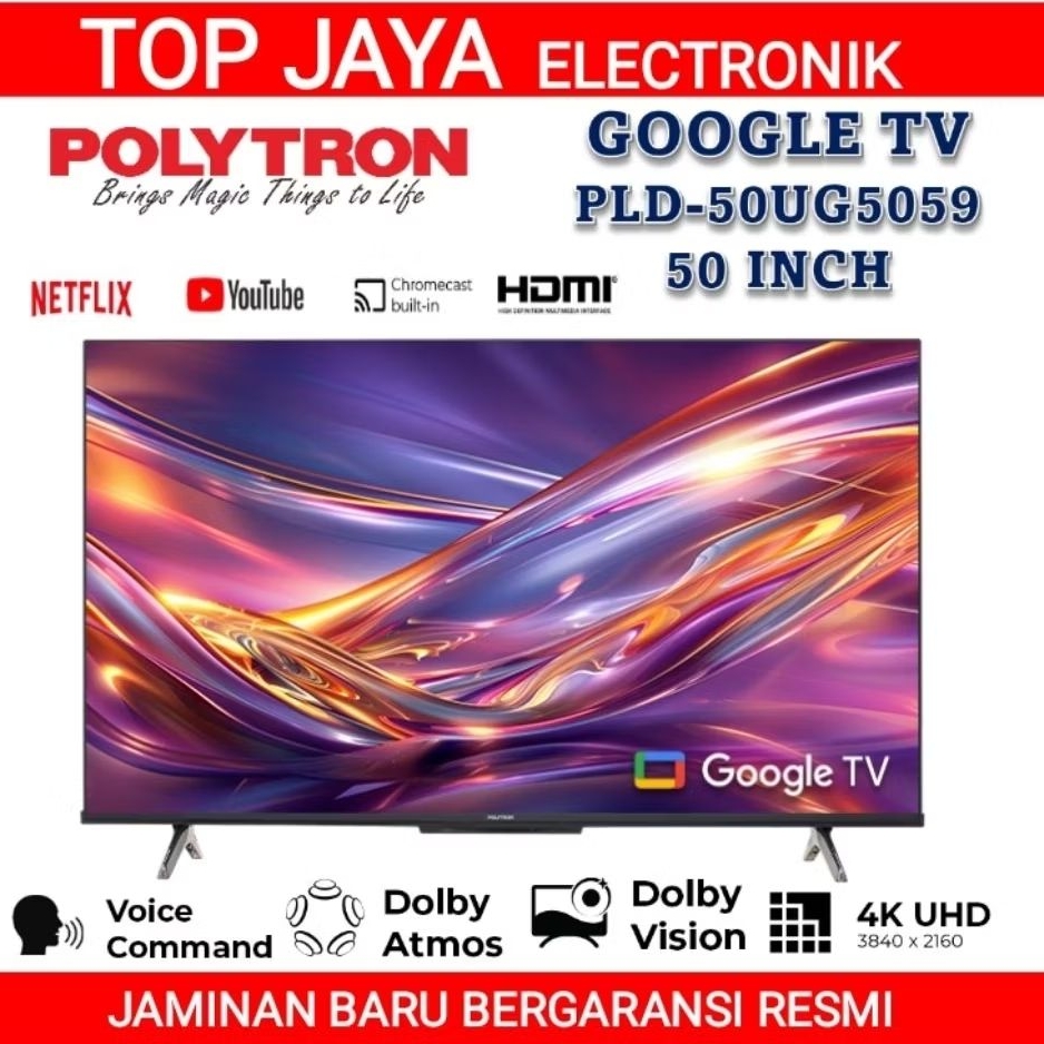 TV ANDROID 50 INCH POLYTRON GOOGLE DIGITAL TV/TV ANDROID POLYTRON 50 INCH GOOGLE DIGITAL TV
