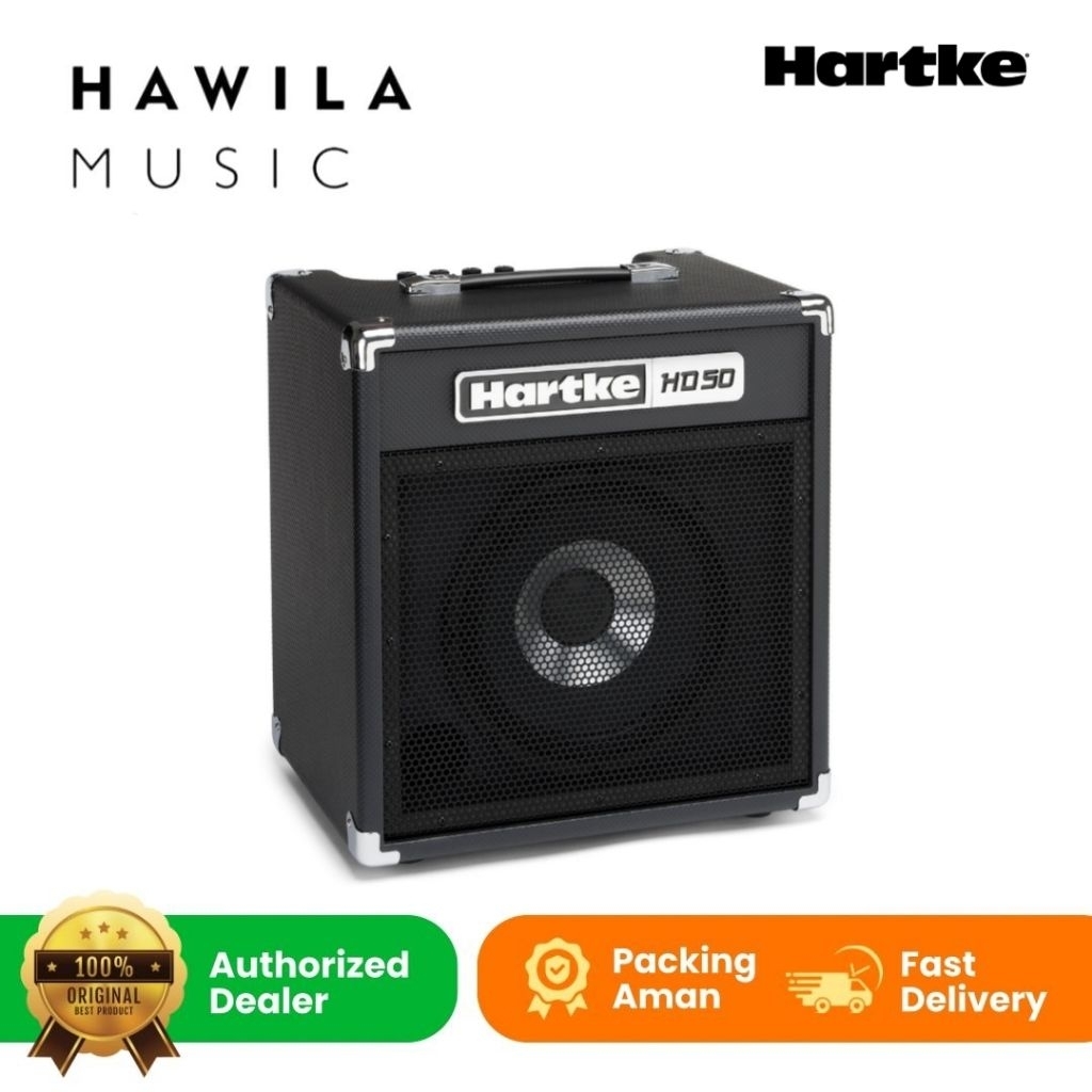 Amplifier Bass 10 inch HARTKE HD50 HD 50 Original Bergaransi Ampli Gitar Bass