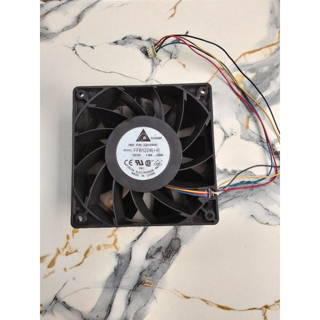 kipas Fan HIGH SPEED DELTA ELECTRONICS 12x12cm DC 24V-1.50A  NORMAL/HIDUP