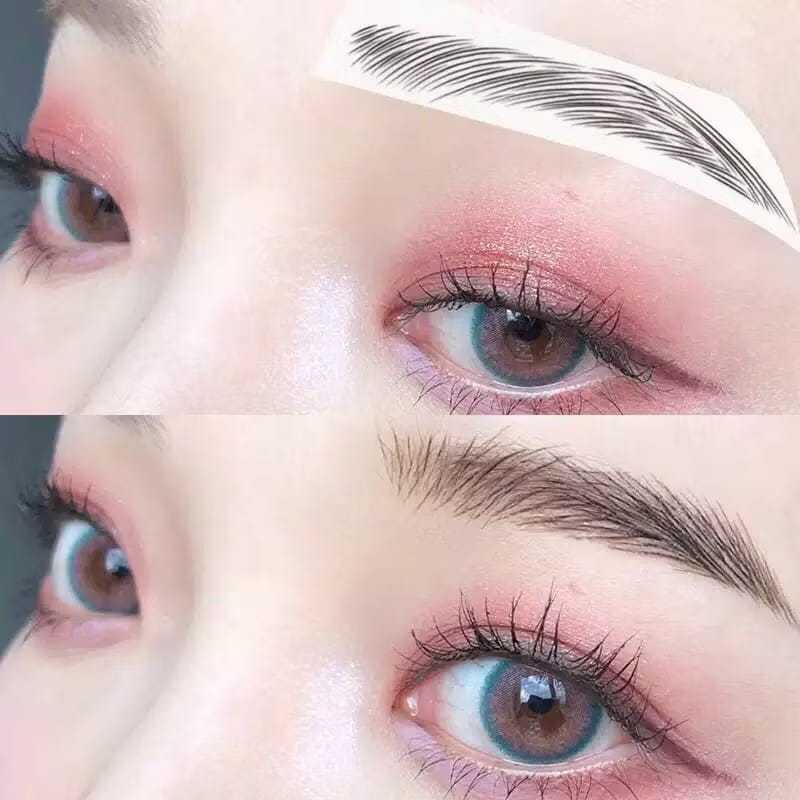 Sticker Alis 6D Eyebrow Tattoo Sulam Alis Waterproof dan Tahan Lama