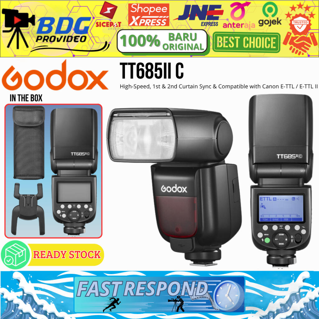 Godox TT685 II C / Camera Flash TTL For Canon Godox TT685C II