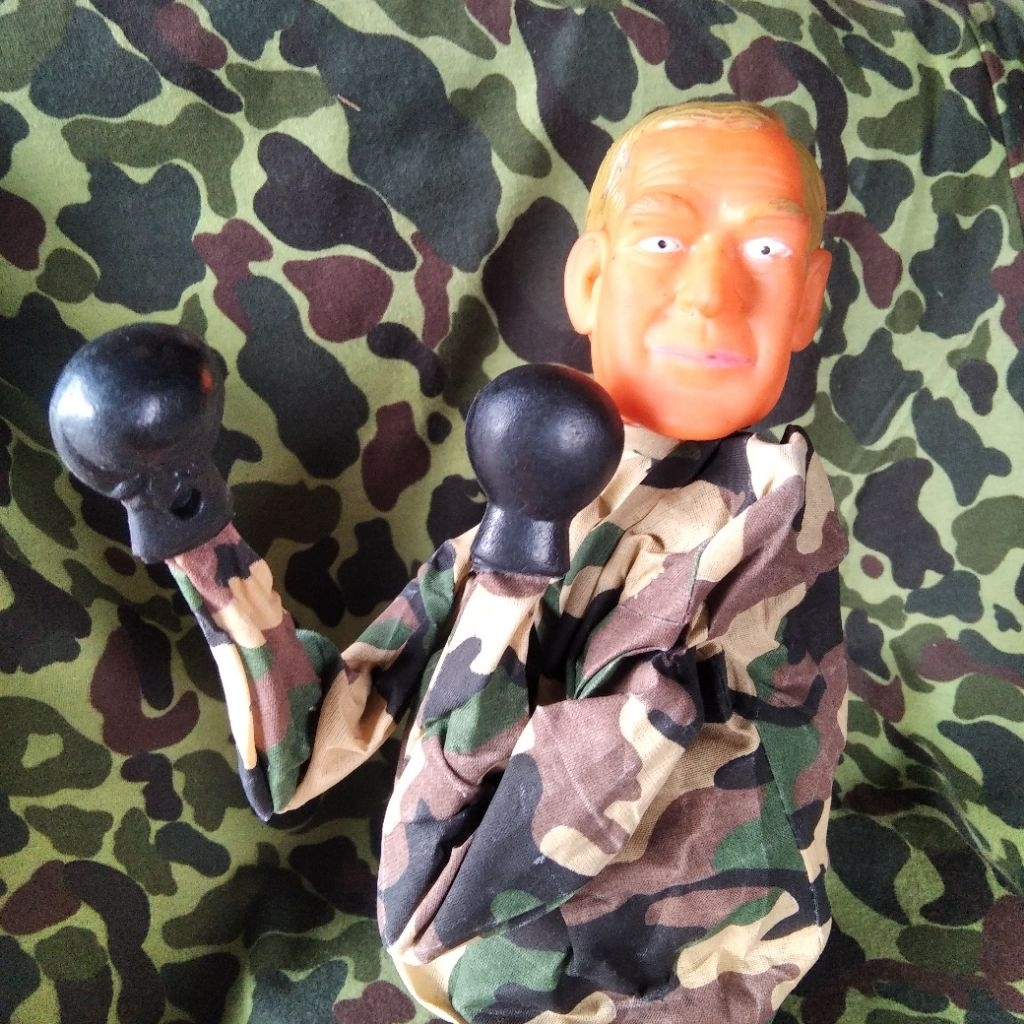 boneka jadul boneka unyil boneka tentara army man boneka tangan jadul kepala karet vintage hand pupp