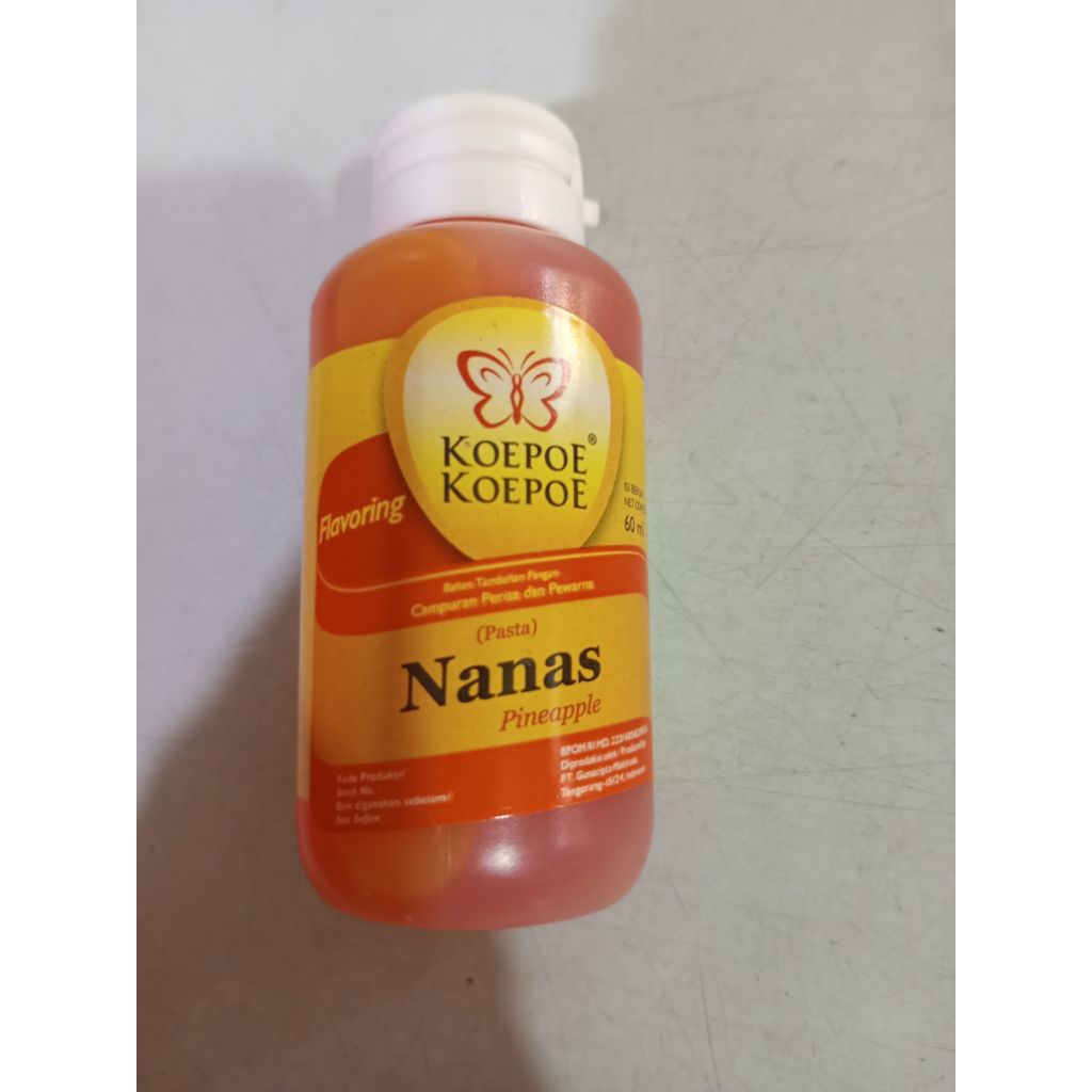 Koepoe Pasta Nanas 60ml/Pasta Pewarna Makanan/ Pewarna Bahan makanan