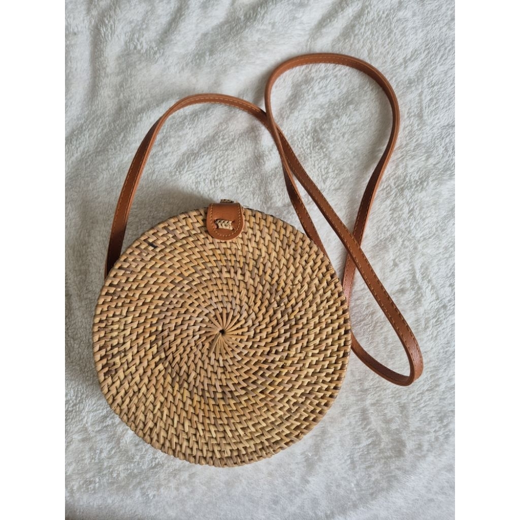tas bali anyaman handmade buatan lokal selempang wanita
