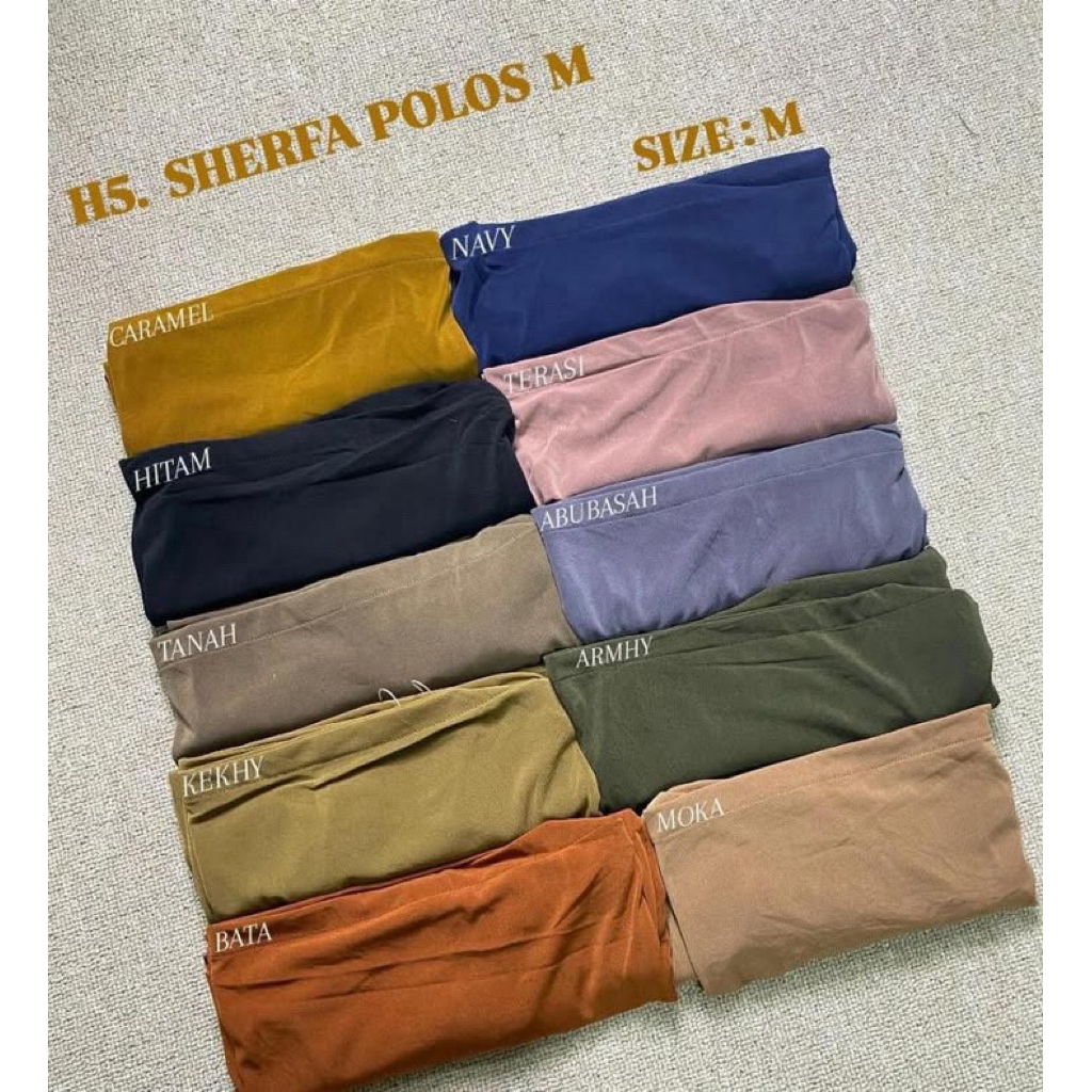 [H5]HALIMA SHERVA POLOS M|HIJAB HALIMA PREMIUM
