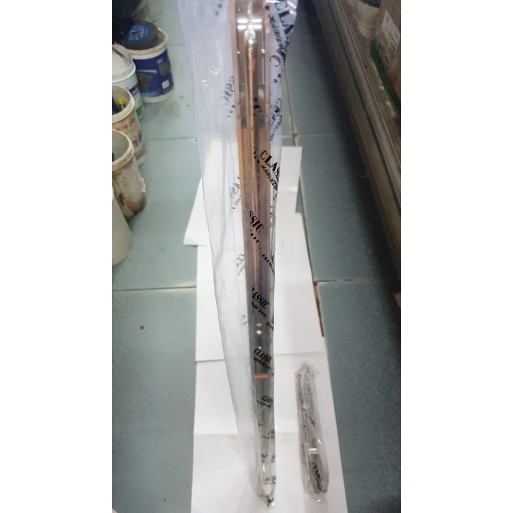 Grendel tanam pintu 60 cm + 15 cm / slot selot double dobel flush bolt panjang 24" + 6" inch