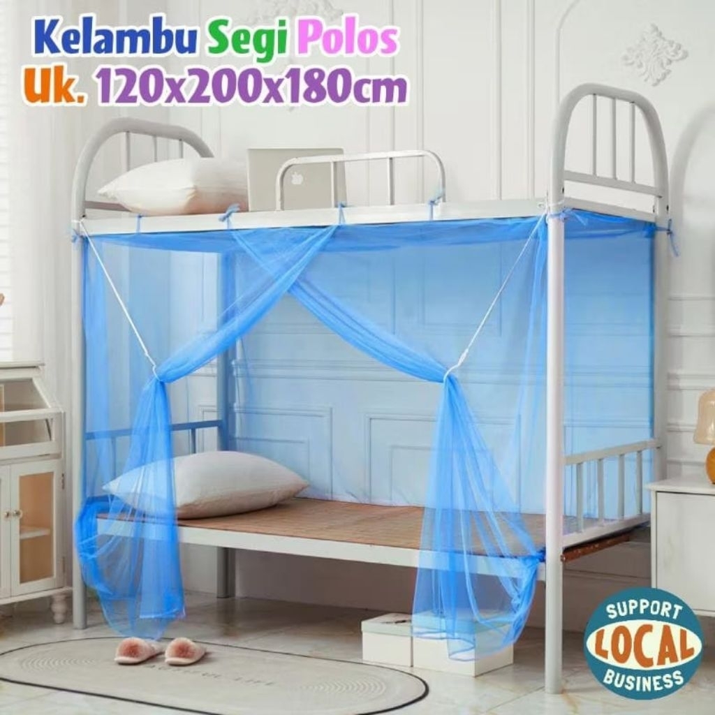 Kelambu Tidur Polos Ukuran Single 120x200