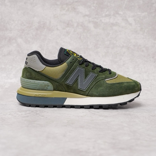 Sepatu NB 574 Legacy X Stone Island - Dark Green