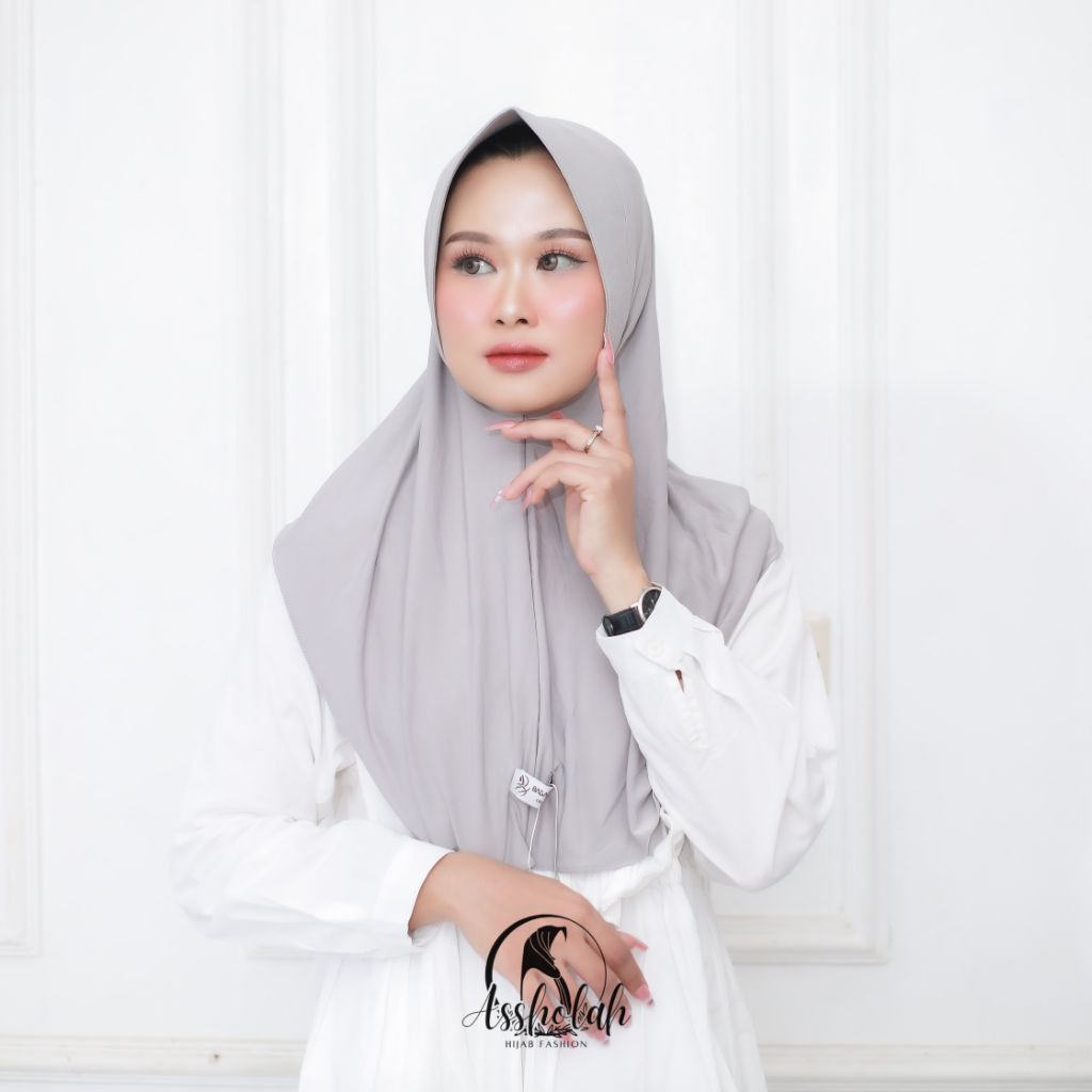 Hijab Bergo Instant Pet Tebal Size M