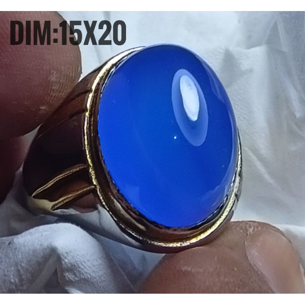 Cincin Batu Natural sepirtus Kristal 100%ori