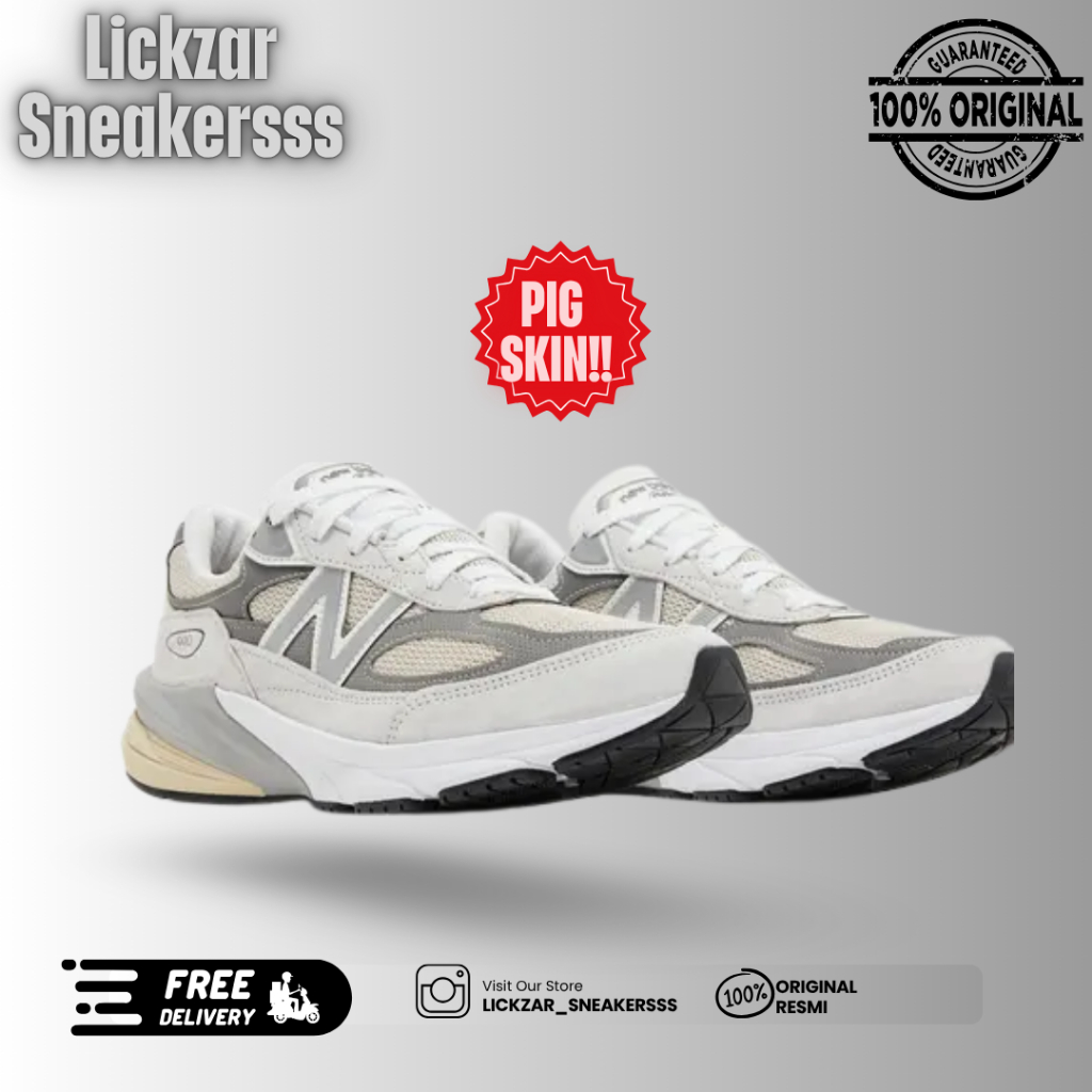 Sale Sepatu Sneakers NB 990V6 Teddy Santis Made In USA Reflection Marblehead Grey