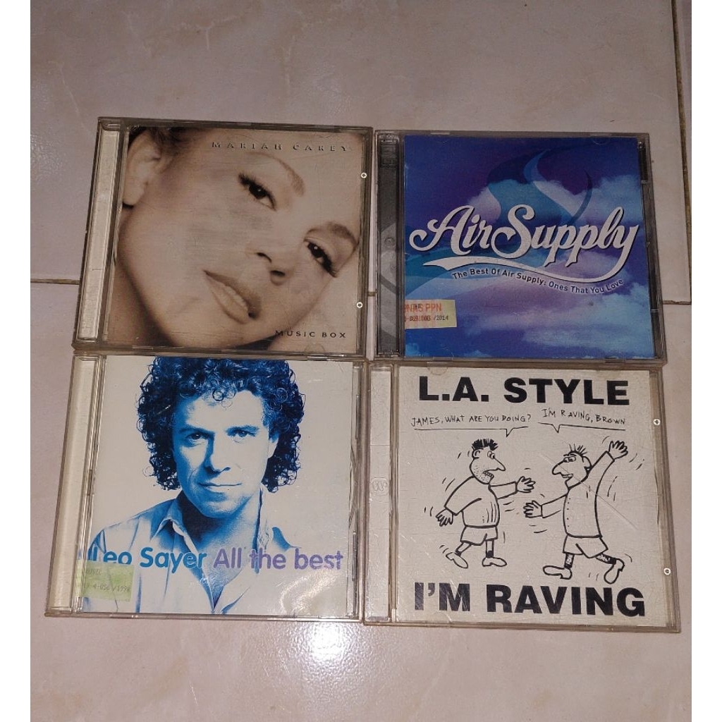 cd MARIAH CAREY-Music Box (1) / AIR SUPPLY-The Best Of : Ones That You Love / LEO SAYER-All The Best