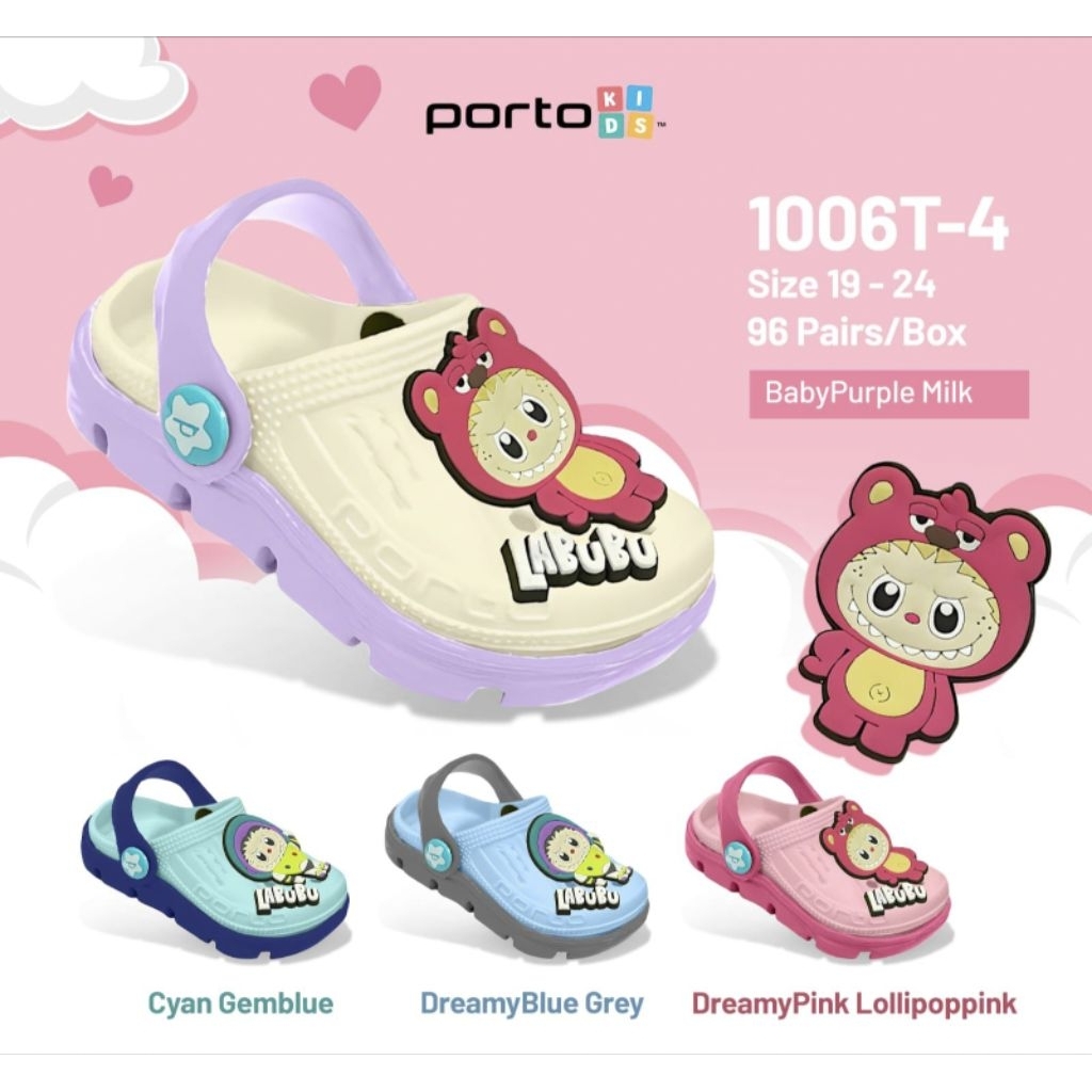 Sandal Anak Porto 1006T-4 Ringan Anti Slip