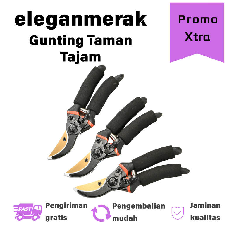 Alat Kebun Gunting Pemangkas Kebun Tanaman Hortikultura Gunting Tangan Gunting Kebun Semak Alat Gese