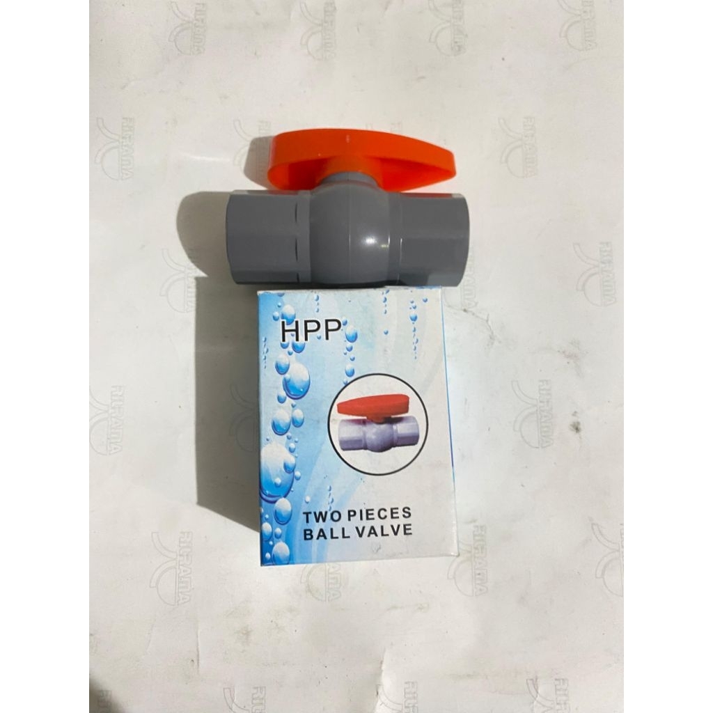 Stop Kran PVC HPP 1/2" BALLVALVE PLASTIK PVC BV. 0.5 DIM KRAN AIR