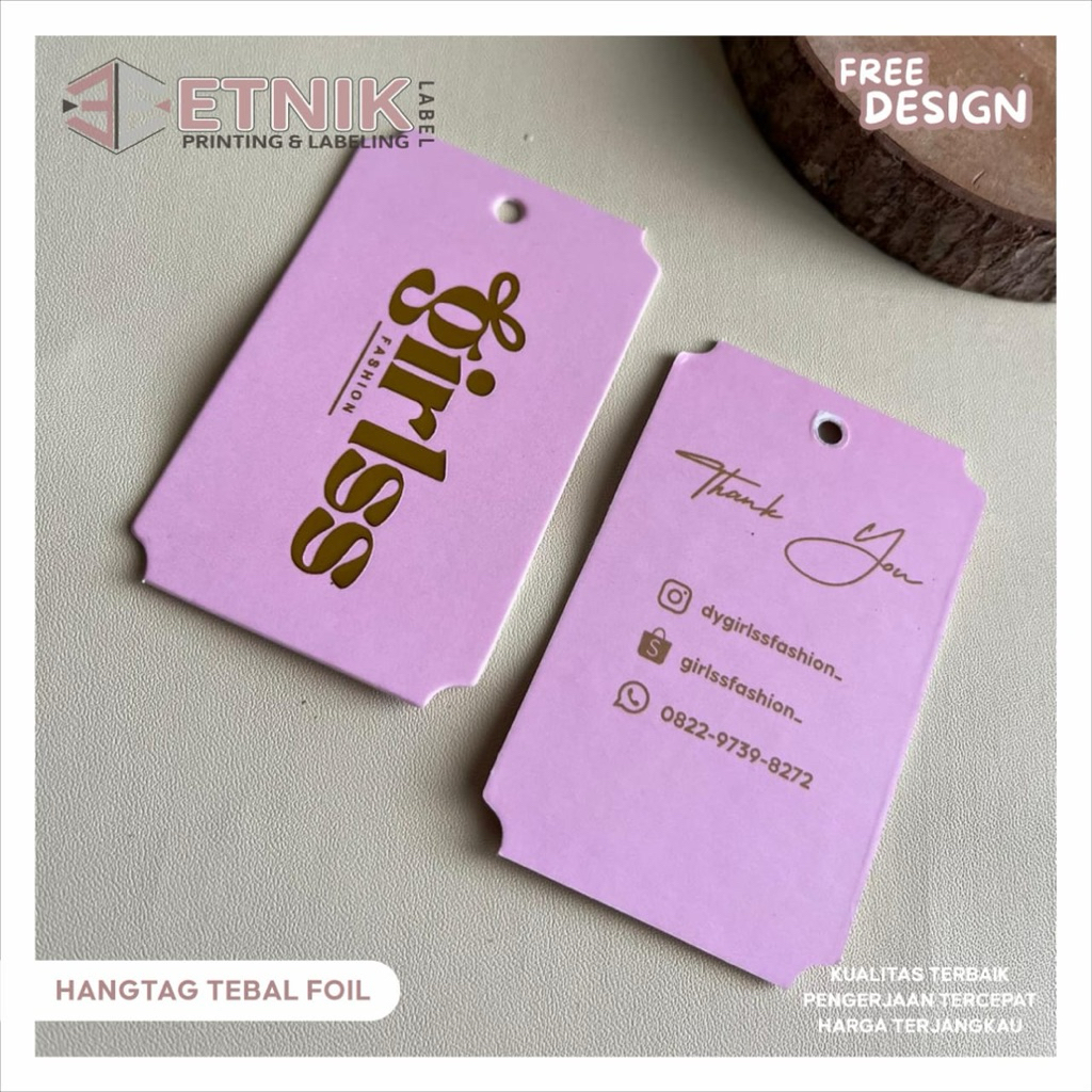 HANGTAG TEBAL PREMIUM POIL EMBOS / hangtag tebal custom,hangtag tebal 700gsm,hangtag premium,hangtag