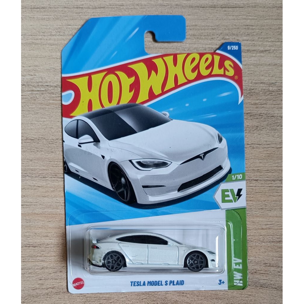HOT WHEELS TESLA WHITE REGULER DIECAST HOT WHEELS ORIGINAL
