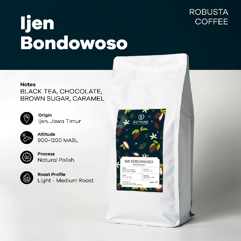 KOPI ROBUSTA IJEN BONDOWOSO ROASTED BEANS