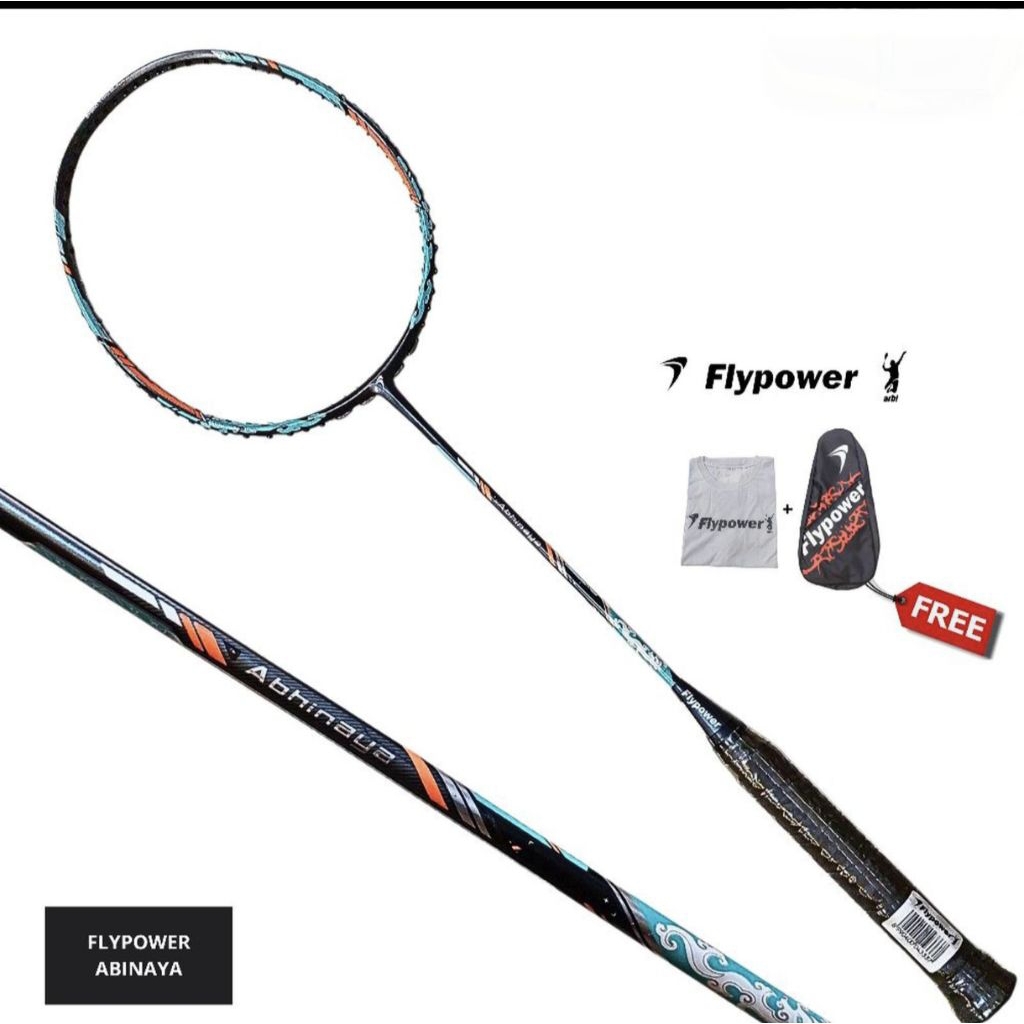Raket Flypower Abhinaya Original Free Tas+kaos