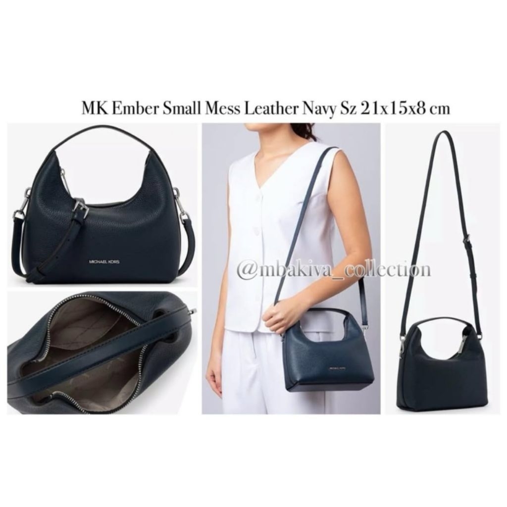 MK Ember Small Mess Leather Navy