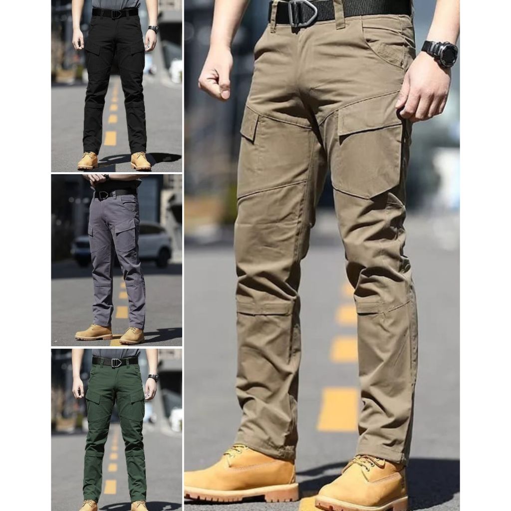 Celana Tactical Pria Panjang | Kuat Nyaman & Banyak Kantong | Celana Tactical Pria Outdoor